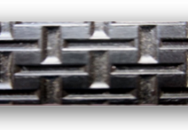 สายพาน PVC สีดำผิวลาย