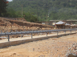 วางโครงสร้างสายพานลำเลียง